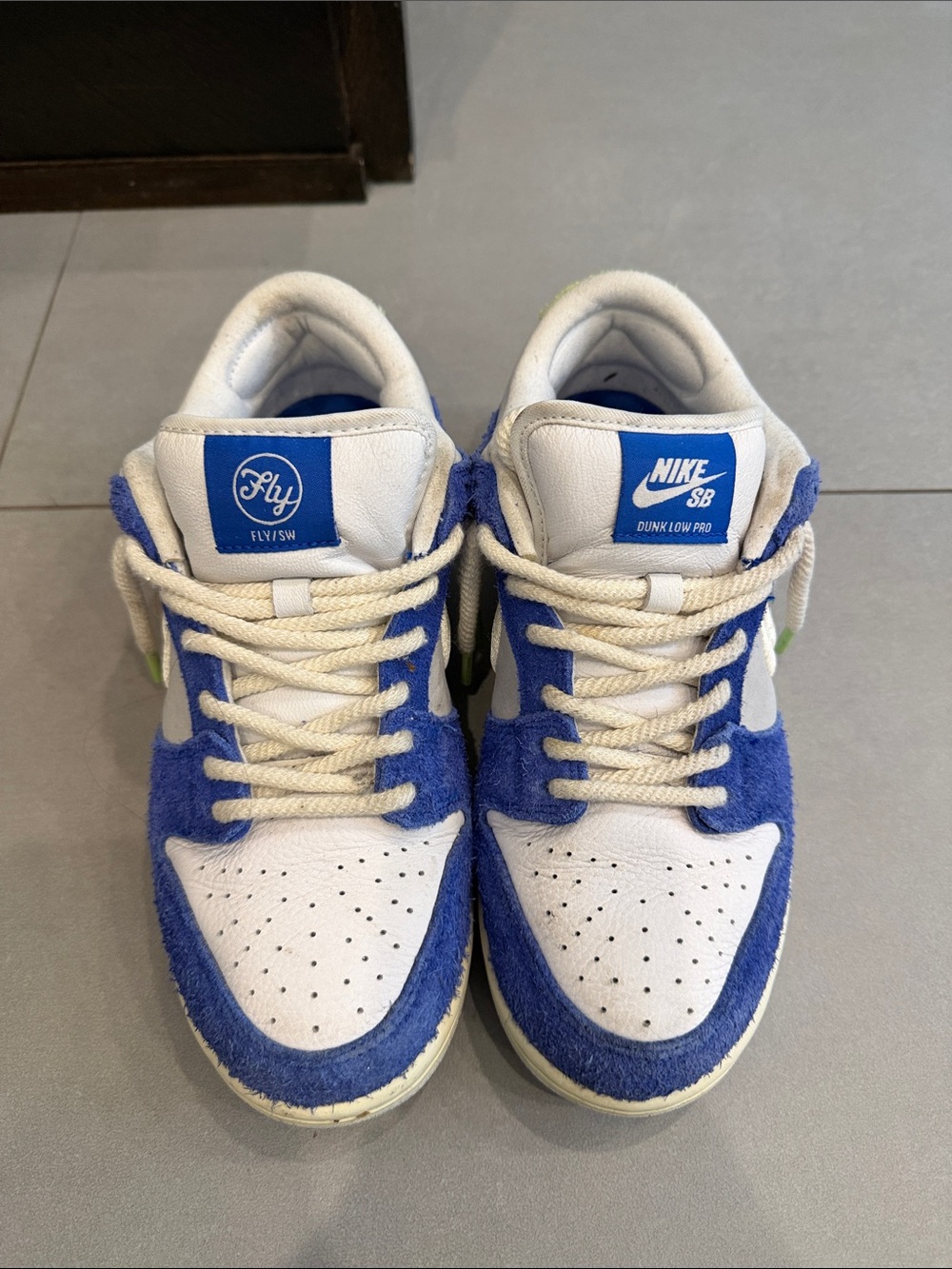 Nike SB Dunk Low Pro - White & Blue and green